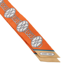 将图像加载到图库查看器中，HERMES Twilly LIFT PROFIL Potiron Orange/Beige/Grease Silk100%
