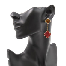 将图像加载到图库查看器中，Van Cleef &amp; Arpels Magic Alhambra Earring 2 motifsVCARN5JR00 18K Yellow Gold

