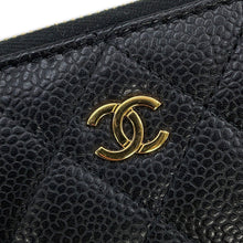 将图像加载到图库查看器中，CHANEL Classic zip coin purse BlackAP0216 Caviar Leather
