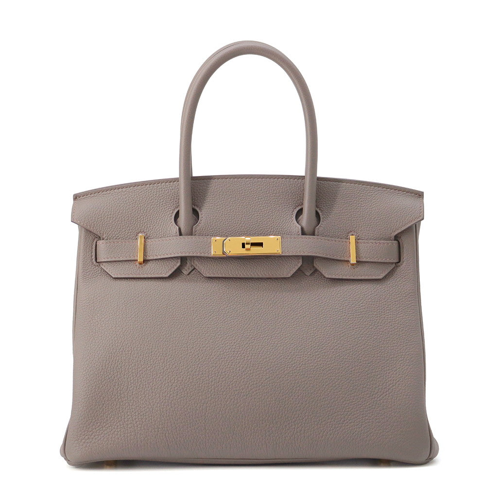 HERMES Birkin Etain Togo Leather Size 30