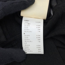 将图像加载到图库查看器中，HERMES Palefroi Remix Twill Laine Short Sleeve Knit Size 36 Gris Charbon5H2802DL Silk100% Cashmere48% Silk48% Nylon3% Polyurethane1%
