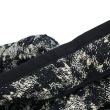 Load image into Gallery viewer, Dior Cropped Houndstooth Collarless Jacket Size 36 Black/White421V58A7796 Cotton54% Acryl27% Nylon19%
