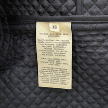 将图像加载到图库查看器中，HERMES Do Re Boucles Quilted Collarless Jacket Size 38 Black3H0202D4 Silk100%
