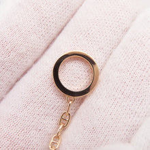 将图像加载到图库查看器中，HERMES Chaine d'Ancre Verso Bracelet Size SH K18PG BlackCeramic
