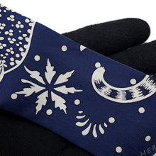 将图像加载到图库查看器中，HERMES Twilly Leopard・Bandana Blanc/Marine/Black Silk100%
