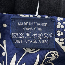 将图像加载到图库查看器中，HERMES Twilly Leopard・Bandana Blanc/Marine/Black Silk100%
