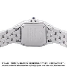 将图像加载到图库查看器中，CARTIER PANTHERE de Cartier SM Diamond Bezel H30.0mm×W22.0mm Stainless Steel Silver DialW4PN0007

