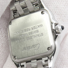 将图像加载到图库查看器中，CARTIER PANTHERE de Cartier SM Diamond Bezel H30.0mm×W22.0mm Stainless Steel Silver DialW4PN0007
