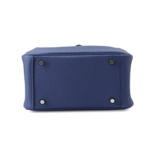 Load image into Gallery viewer, HERMES Lindy Blue Tie Taurillon Clemence Size Mini

