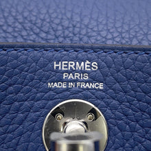 Load image into Gallery viewer, HERMES Lindy Blue Tie Taurillon Clemence Size Mini
