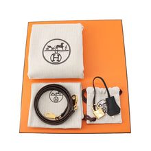 将图像加载到图库查看器中，HERMES Kelly Sellier tricolor Etoupe/Ardoise/Black Epsom Size 25
