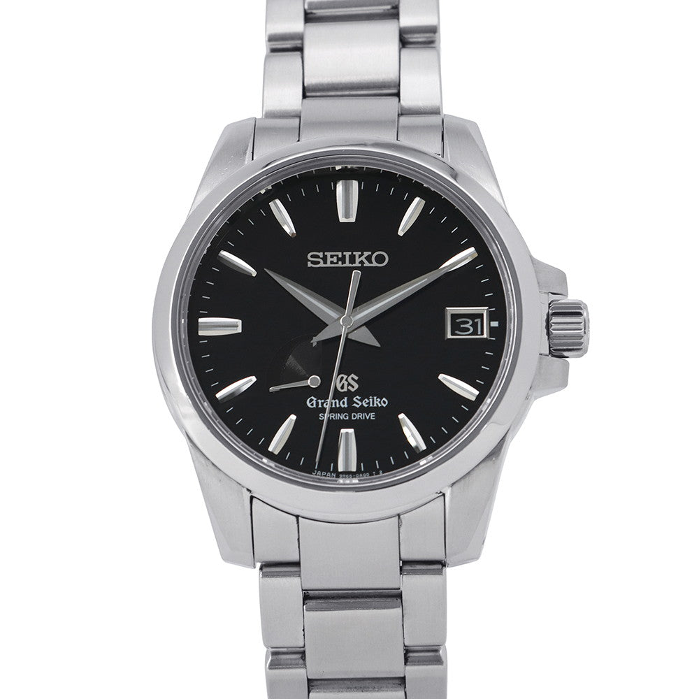 SEIKO Grand Seiko Heritage Collection Date Spring Drive W40mm Stainless Steel Black DialSBGA027