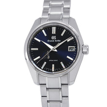 将图像加载到图库查看器中，SEIKO Grand Seiko Spring Drive Date W**mm Stainless Steel Navy DialSBGA375
