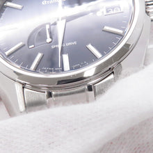 将图像加载到图库查看器中，SEIKO Grand Seiko Spring Drive Date W**mm Stainless Steel Navy DialSBGA375
