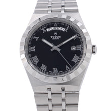 将图像加载到图库查看器中，TUDOR Royal Day-Date W41mm Stainless Steel Black DialM28600-0003
