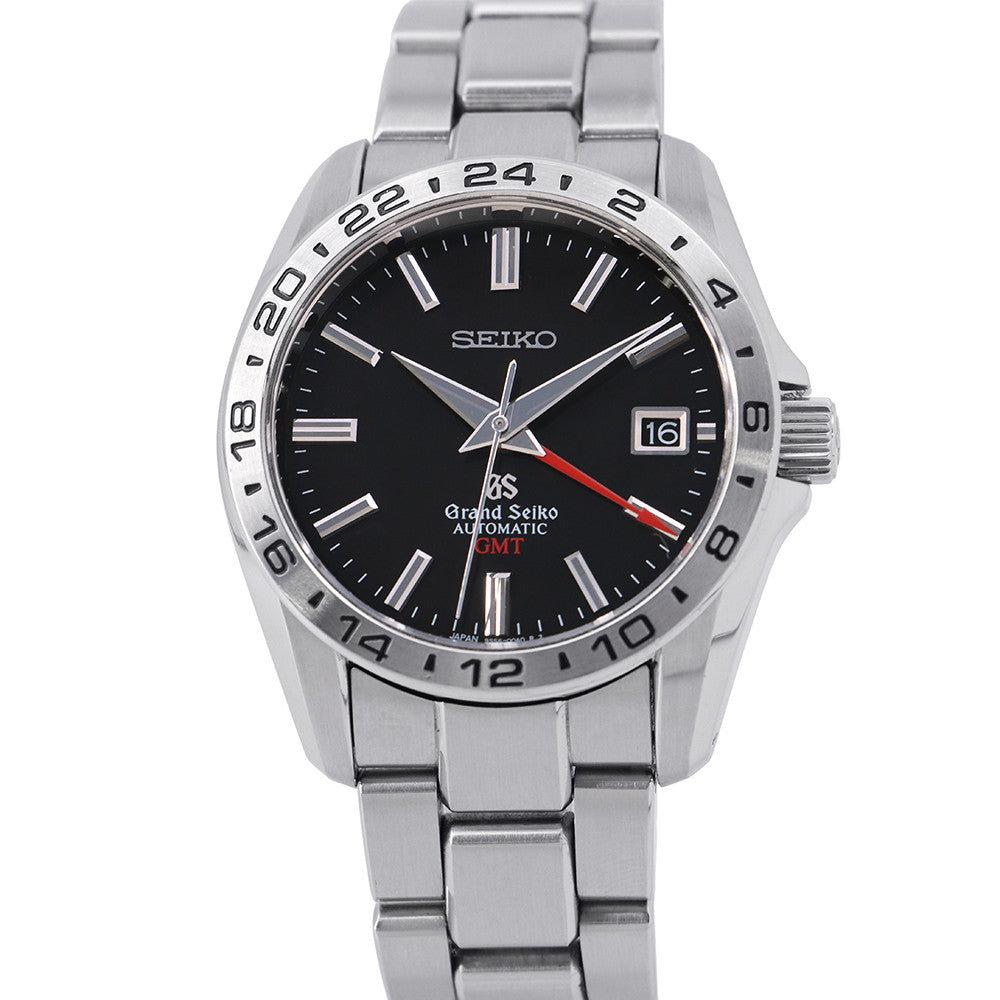 SEIKO Grand Seiko Mechanical GMT Master Shop Exclusive W39mm Stainless Steel Black DialSBGM001