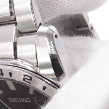 将图像加载到图库查看器中，SEIKO Grand Seiko Mechanical GMT Master Shop Exclusive W39mm Stainless Steel Black DialSBGM001
