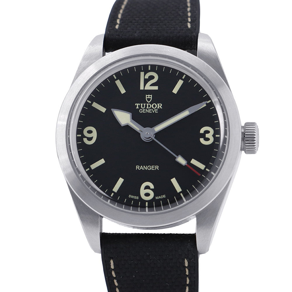 TUDOR Ranger W39mm Stainless Steel Leather Rubber Black DialM79950-0001