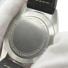 将图像加载到图库查看器中，TUDOR Ranger W39mm Stainless Steel Leather Rubber Black DialM79950-0001
