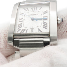 Load image into Gallery viewer, CARTIER Tank francaise LM H36mmxW28mm Stainless Steel Silver DialW51002Q3
