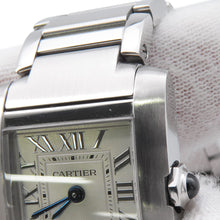 将图像加载到图库查看器中，CARTIER Tank Francaise Watch SM W21.2mm×H25.7mm Stainless Steel Silver DialWSTA0065
