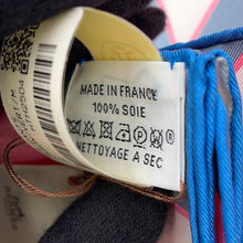 将图像加载到图库查看器中，HERMES Wristwatch L&#39;Heure des Gants by Carre Gloves Size 90 Rose Bonbon / Vert / MulticolorH004211S 06 Silk100%
