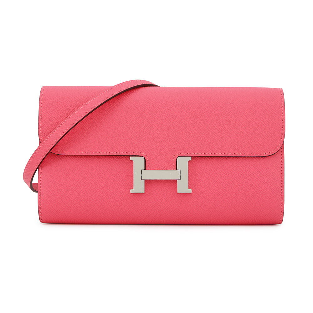 HERMES Constance to Go Rose Azalee Epsom