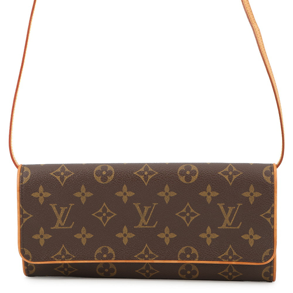 LOUIS VUITTON Pochette Twin BeigeM51852 Monogram Size GM