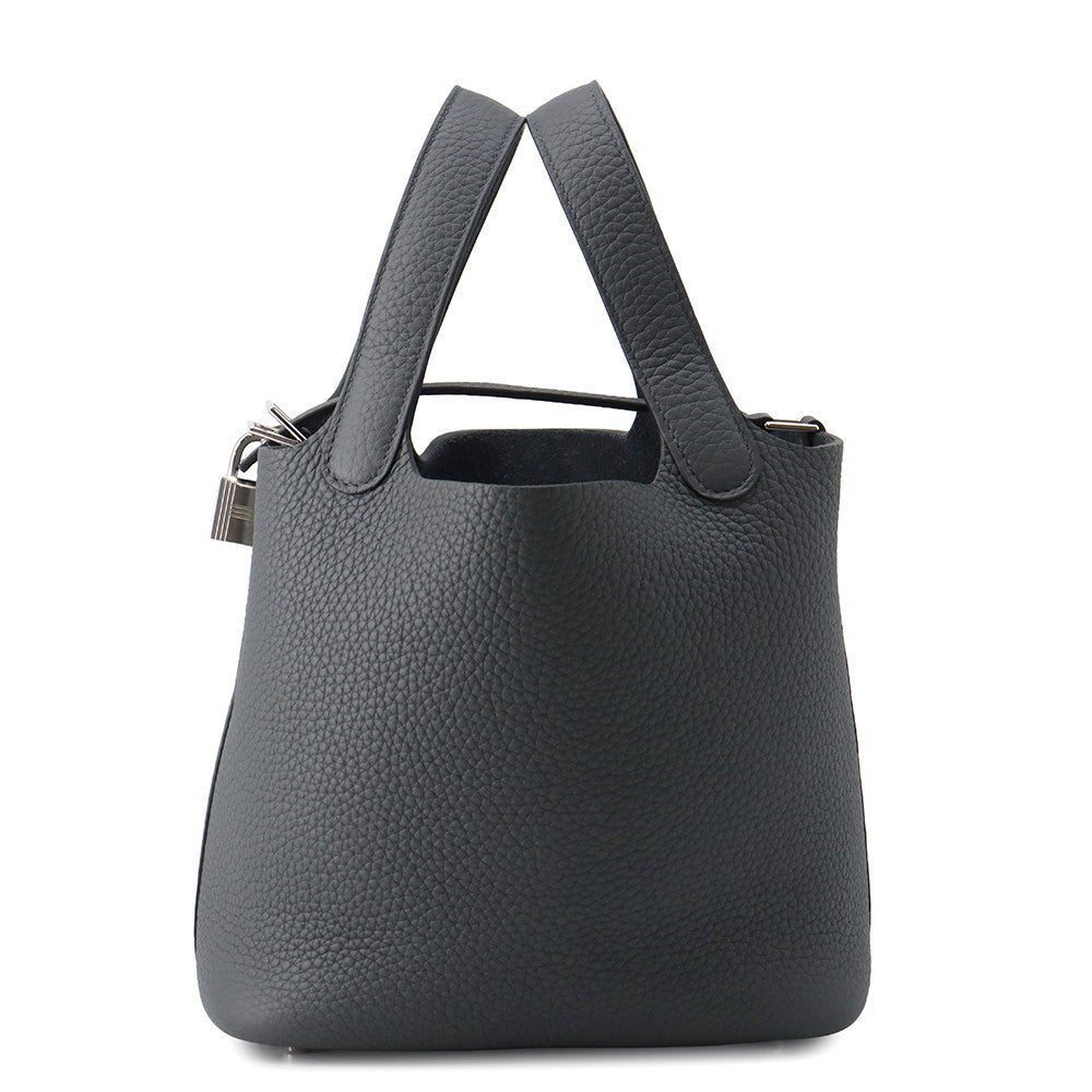 HERMES Picotin Padlock Grimist Taurillon Clemence Size PM