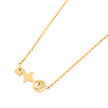 将图像加载到图库查看器中，LOUIS VUITTON Necklace・Petit Louis GoldM00368 Metal Rhinestone
