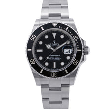 将图像加载到图库查看器中，ROLEX Submariner Date W41mm Stainless Steel Black Dial126610LN
