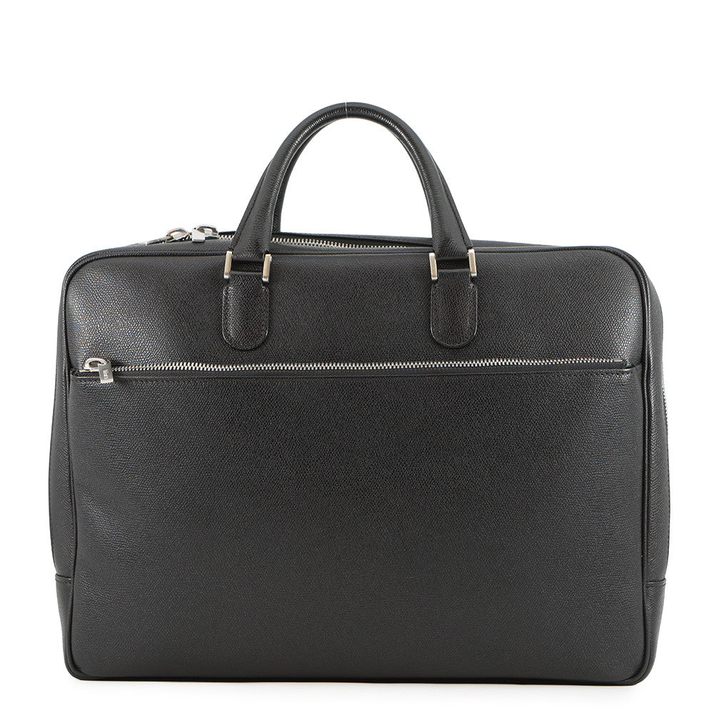 Valextra Valextra Double Handle Briefcase BlackMBAV0045028LRD99NN Soft Calf Leather