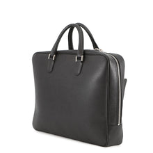 将图像加载到图库查看器中，Valextra Valextra Double Handle Briefcase BlackMBAV0045028LRD99NN Soft Calf Leather
