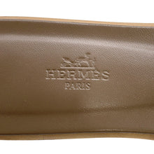 Load image into Gallery viewer, HERMES Oran Sandals EtoupeH202272Z Epsom Size 37.5
