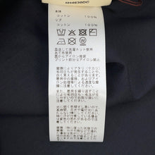 将图像加载到图库查看器中，HERMES Micro T-Shirt "Cartouche" Candy Libris Size 38 Blue・NoirH5H4630DC Cotton100%
