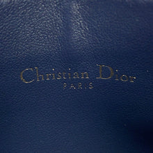 将图像加载到图库查看器中，Dior Oblique Jacquard 30Montaigne Freesia Card Holder NavyS2152UTZQ Cotton/Lambskin
