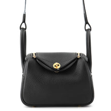 Load image into Gallery viewer, HERMES Lindy Black Taurillon Clemence Size Mini
