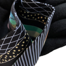 Load image into Gallery viewer, HERMES Scarf Twilly "Grand Theatre Nouveau" Black/Blue/VertH063761S Silk 100%
