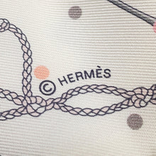 将图像加载到图库查看器中，HERMES Scarf Twilly Les Cres à Pois White/Gris Assie/Multicolor Silk 100%
