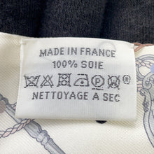 将图像加载到图库查看器中，HERMES Scarf Twilly Les Cres à Pois White/Gris Assie/Multicolor Silk 100%
