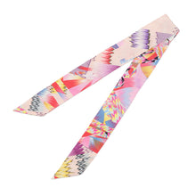 将图像加载到图库查看器中，HERMES Twilly Kyoto Marble Scarf Rose/Multicolor Silk 100%
