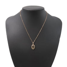 将图像加载到图库查看器中，CARTIER Logo Double C Diamond Necklace 18K Pink Gold
