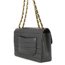 将图像加载到图库查看器中，CHANEL Mademoiselle ChainShoulder Bag BlackA05296 Caviar Leather
