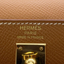 将图像加载到图库查看器中，HERMES Kelly Sellier Gold Epsom Size 25
