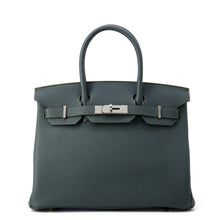 将图像加载到图库查看器中，HERMES Birkin Vert Mangrove Taurillon Maurice Size 30
