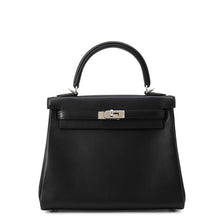 Load image into Gallery viewer, HERMES Kelly Retourne Black Vosheri Size 25
