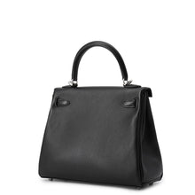Load image into Gallery viewer, HERMES Kelly Retourne Black Vosheri Size 25
