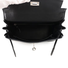 Load image into Gallery viewer, HERMES Kelly Retourne Black Vosheri Size 25

