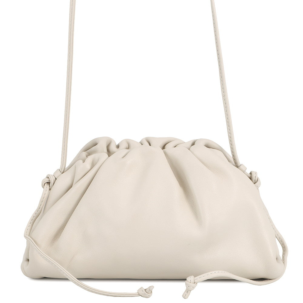 Bottega Veneta The Pouch Shoulder Bag Ivory585852 Leather Size Mini