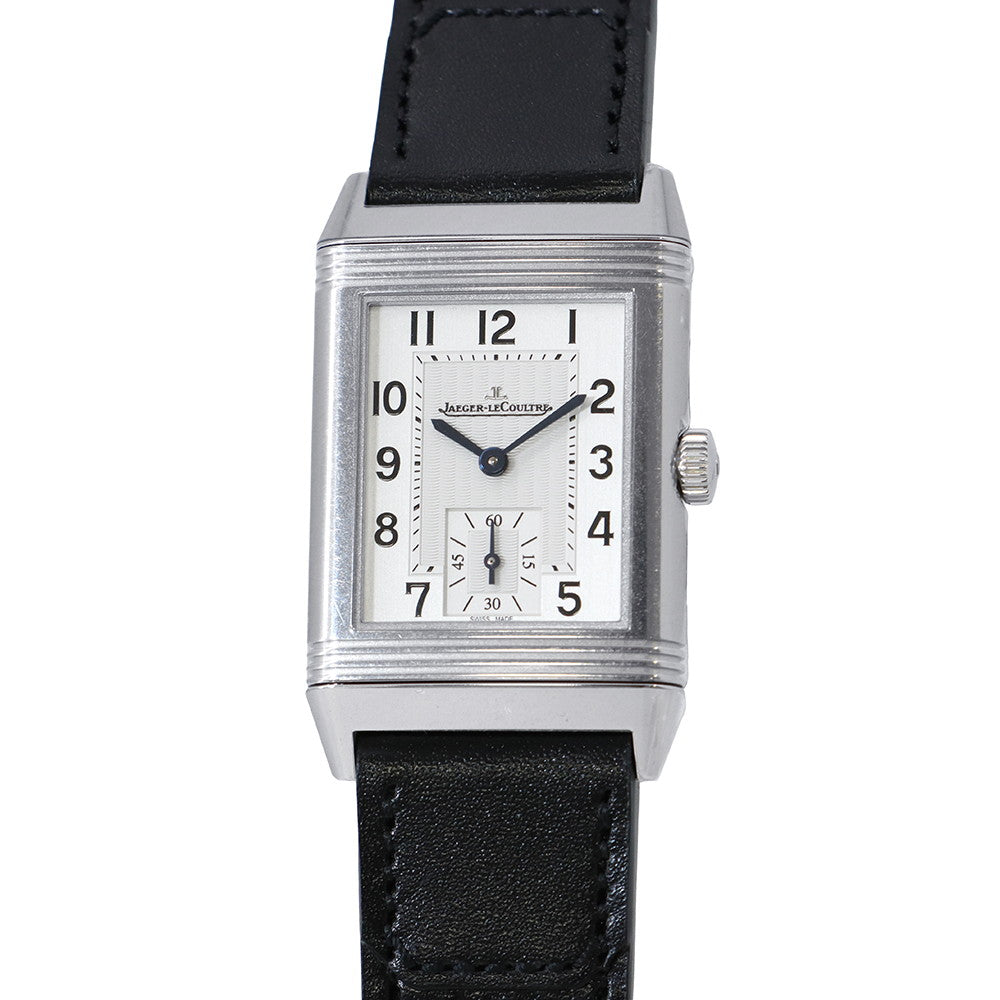JAEGER-LE COULTRE Reverso Classic Small Seconds H40.1mm×W24.4mm Stainless Steel Leather Silver DialQ3868520